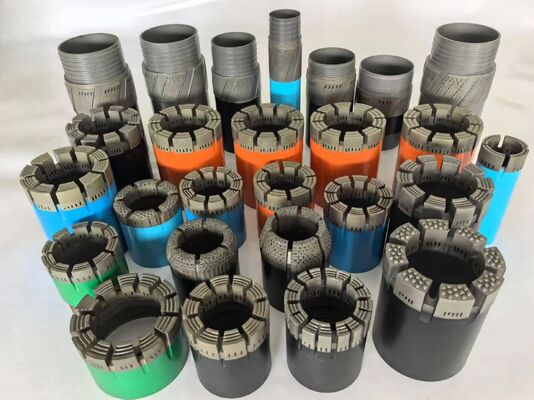Diamond Core Drill Bits and Core Barrels for Drilling with Different Waterways